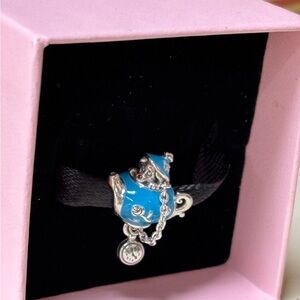 Disney pandora charm dormouse in teapot Alice in wonderland unbirthday charm new
